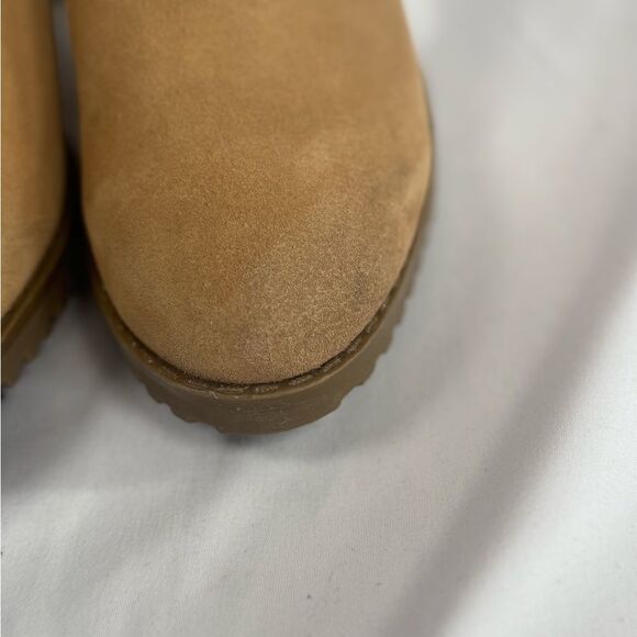 BLONDO Tamzin Waterproof Bootie In Tortilla Suede Tan Sz 8 - Picture 4 of 11